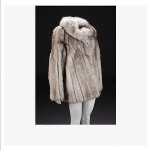 fur coat size small - mint condition